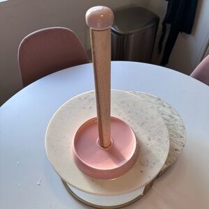 Pink Paper Towel Holder